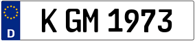 Trailer License Plate